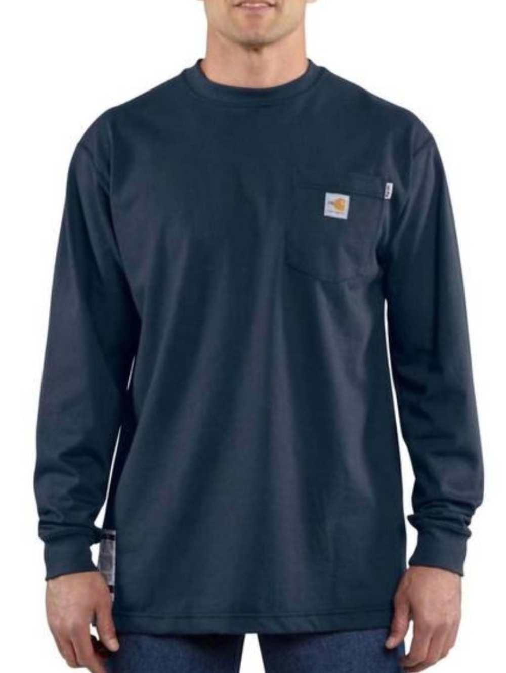 Carhartt FR Force Dearborn Loose Fit Long Sleeve Shirt Dark Navy